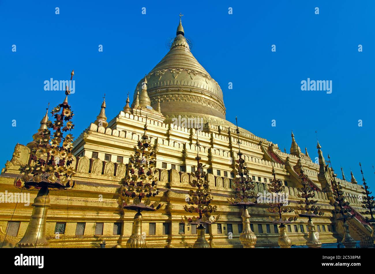 Pagode Shwezigon. Bagan. Myanmar (Birmanie) Banque D'Images