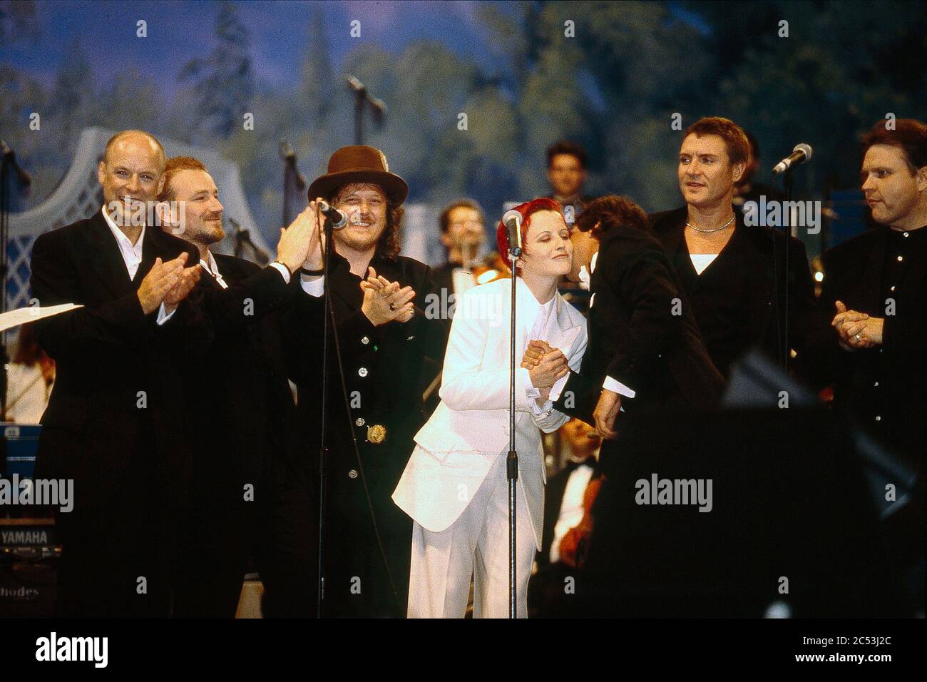 Luciano pavarotti stevie wonder Banque de photographies et d’images à