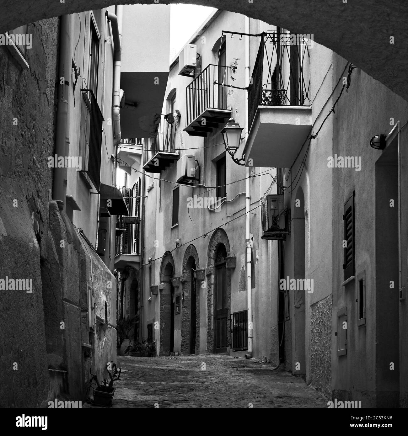 Sicile noir et blanc Banque de photographies et d’images à haute