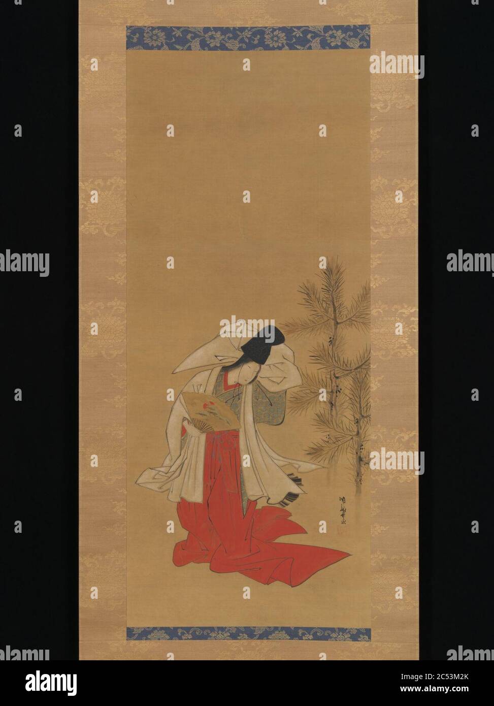 Isoda Koryūsai - courtesan-Dancer (Shirabyōshi) pour le nouvel an - 2015.300.137 Banque D'Images