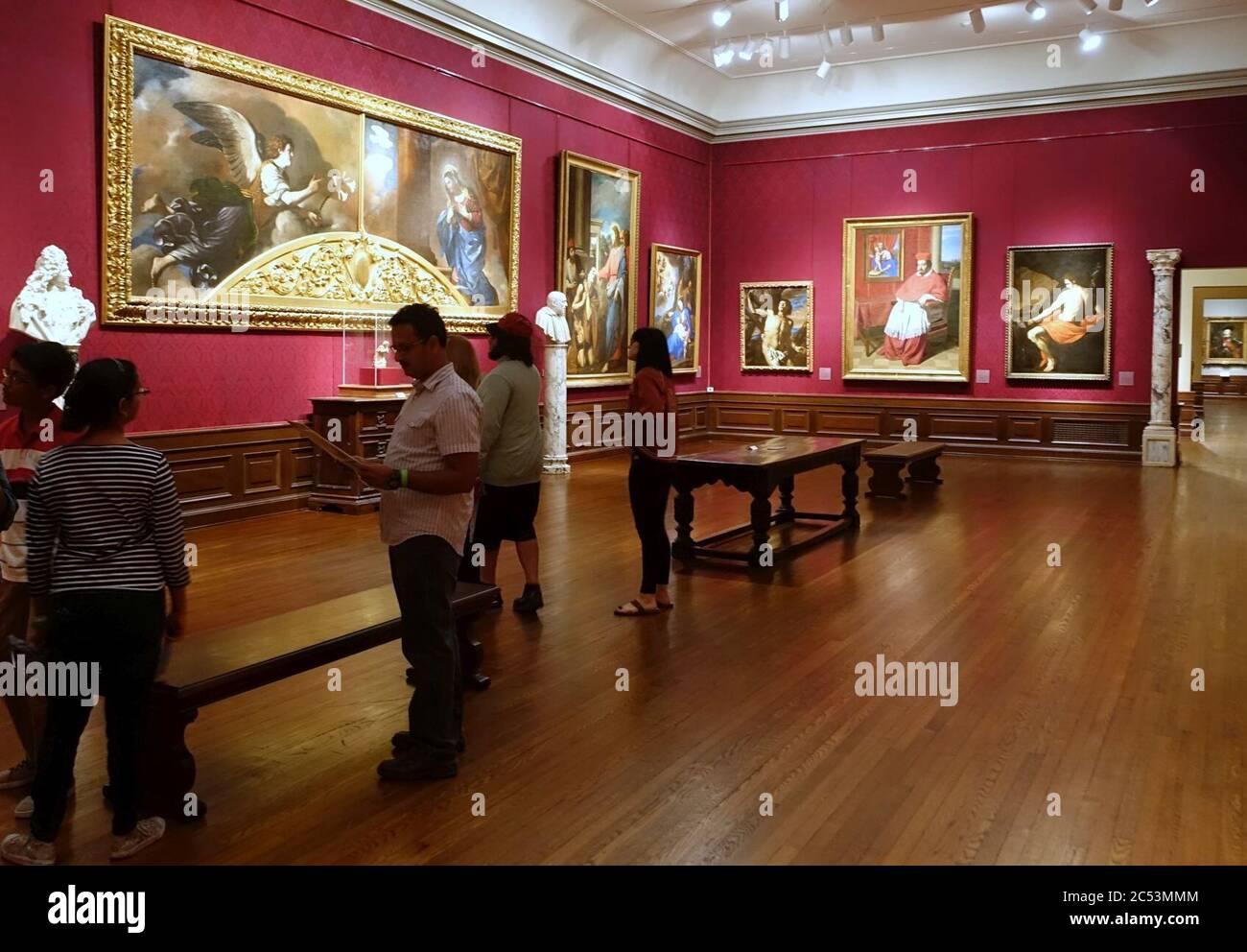 Vue intérieure - Musée d'art John et Mable Ringling - Sarasota, FL Banque D'Images Vue intérieure - Musée d'art John et Mable Ringling - Sarasota, FL Banque D'Images