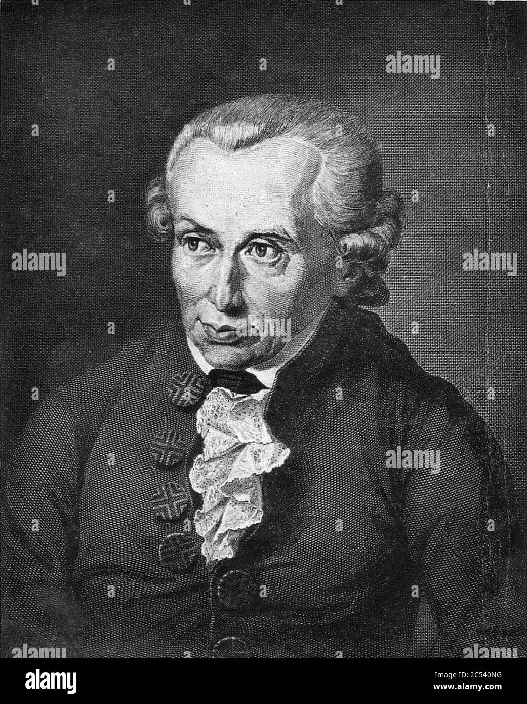 Emmanuel Kant (portrait). Banque D'Images