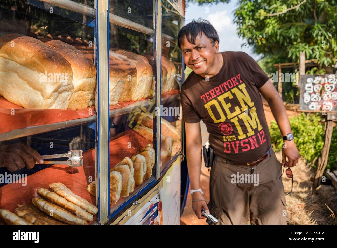 Boulangerie au bord de la route au Sri Lanka Banque D'Images