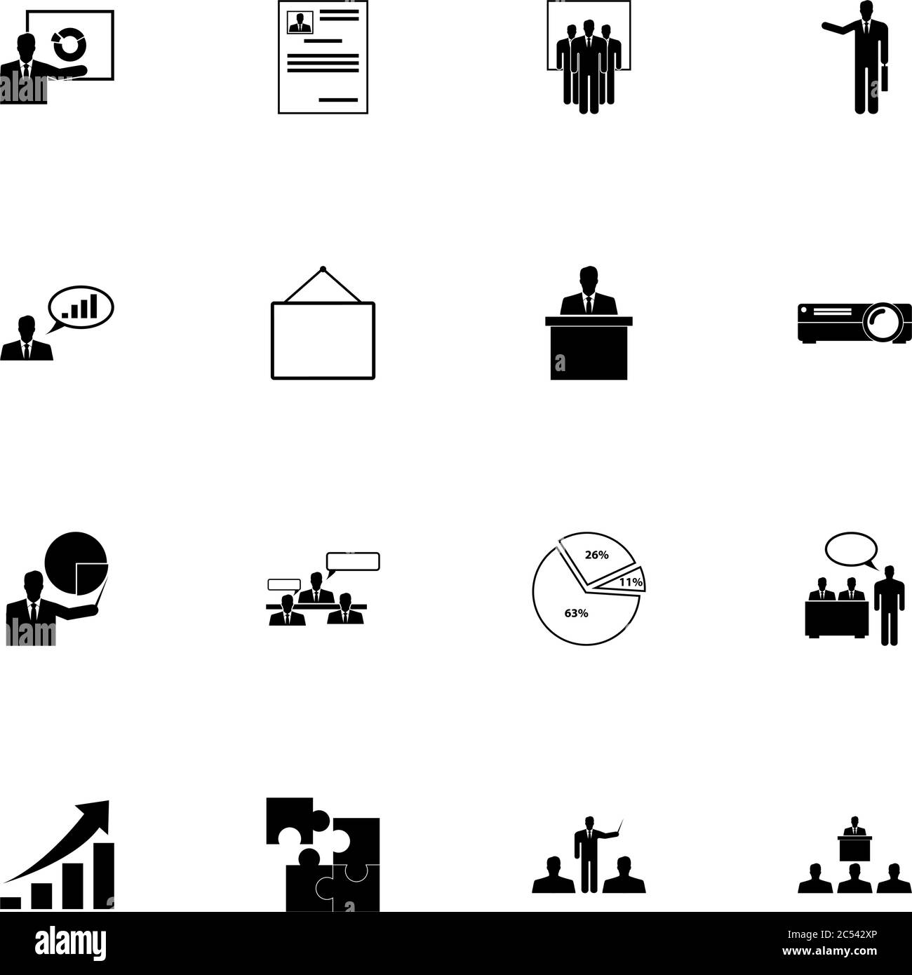 Icône de présentation professionnelle - développez-la à n'importe quelle taille - changez de couleur. Perfect Flat Vector contient des icônes telles que le graphique de profit, la croissance, le graphique à secteurs, le rp Illustration de Vecteur Icône de présentation professionnelle - développez-la à n'importe quelle taille - changez de couleur. Perfect Flat Vector contient des icônes telles que le graphique de profit, la croissance, le graphique à secteurs, le rp Illustration de Vecteur