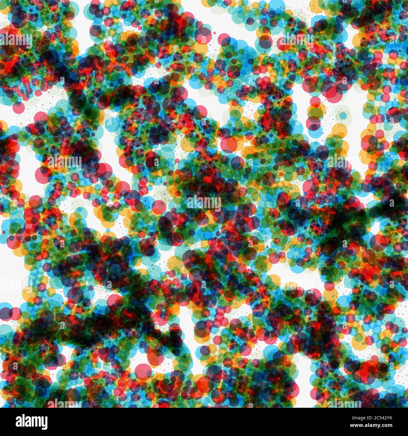 Motif technologique abstrait avec plusieurs particules de points. Fond de grille de particules coloré. Illustration futuriste vectorielle. Molécules abstraites backgro Illustration de Vecteur