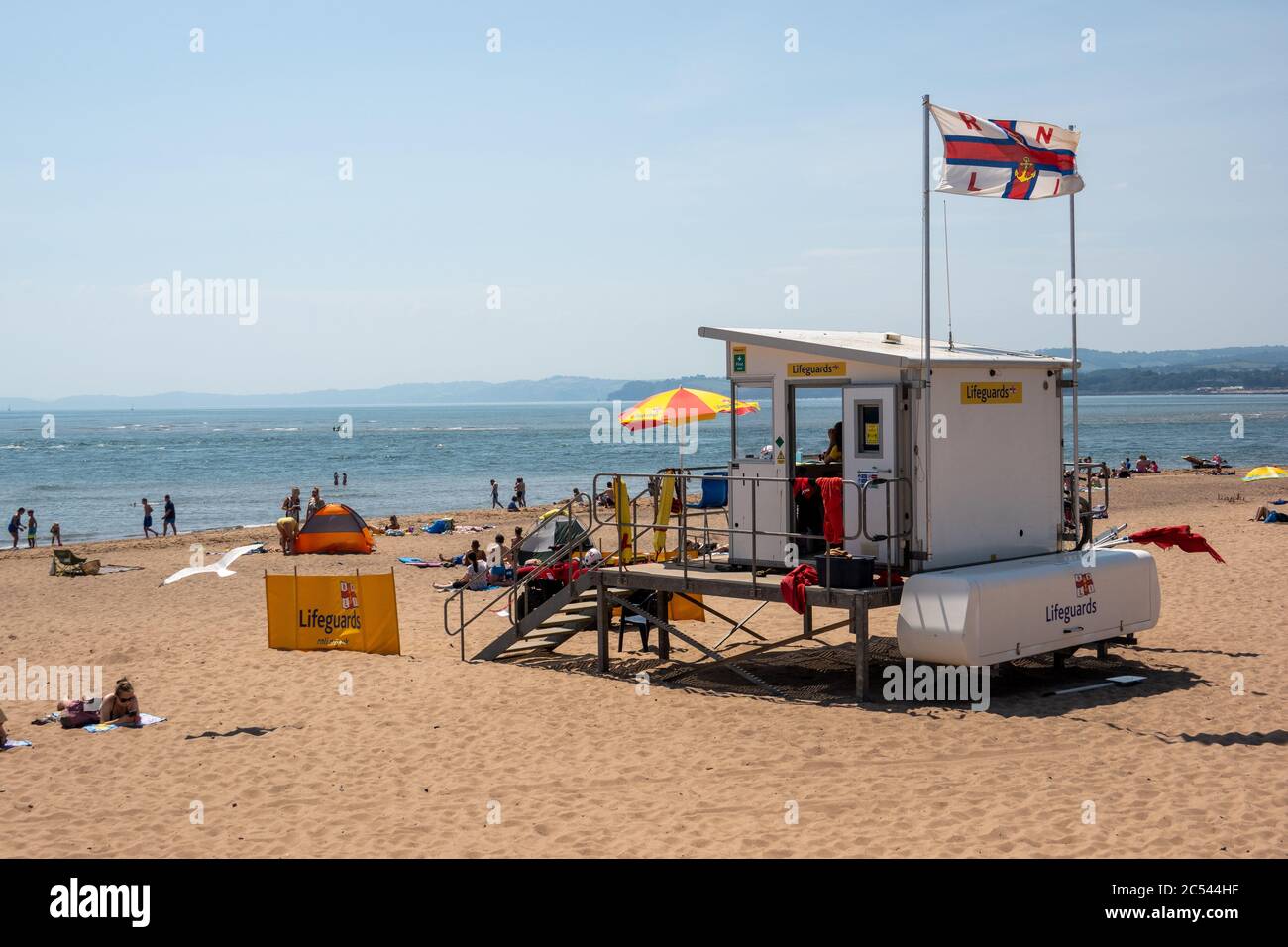 Patrouille de plage RNLI, Exmouth Devon Banque D'Images