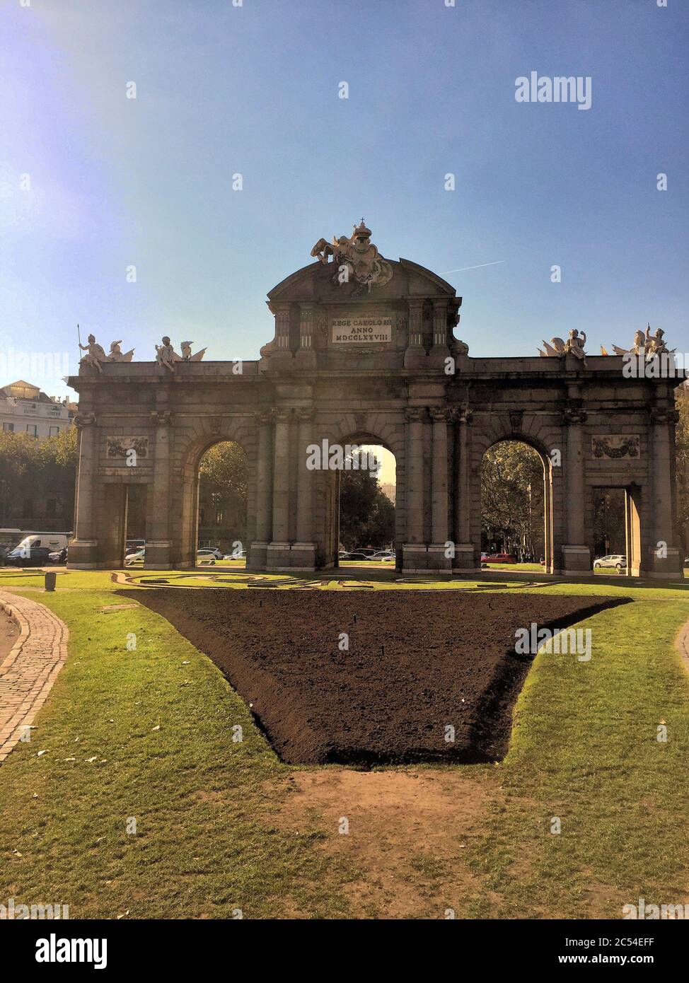 Monuments et œuvres d'art dans le centre de Madrid Banque D'Images