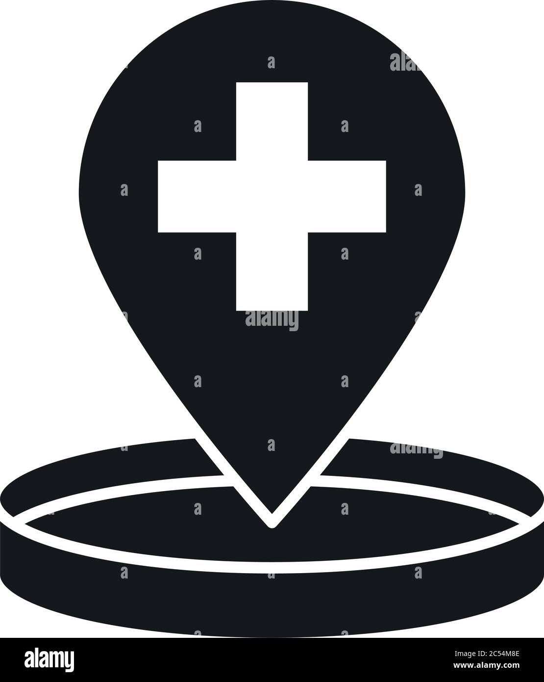 boîte de pétri sang soins médicaux et hôpital pictogramme style silhouette icône illustration vecteur Illustration de Vecteur