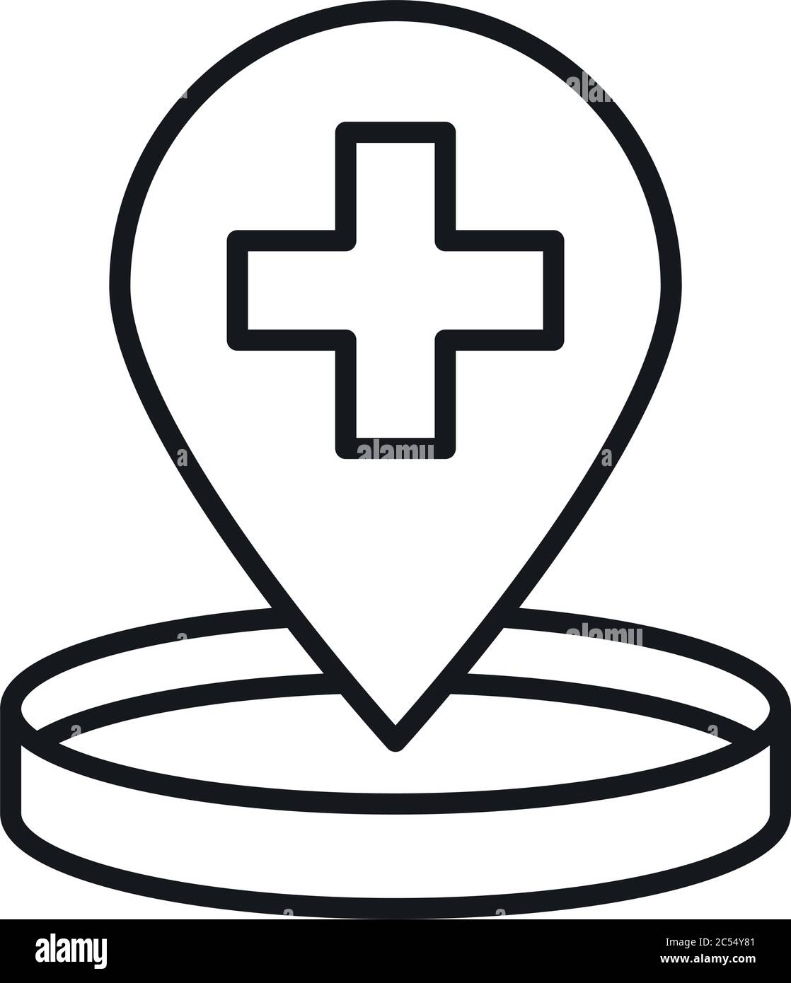 boîte de pétri sang soins médicaux et hôpital pictogramme ligne style icône illustration vecteur Illustration de Vecteur