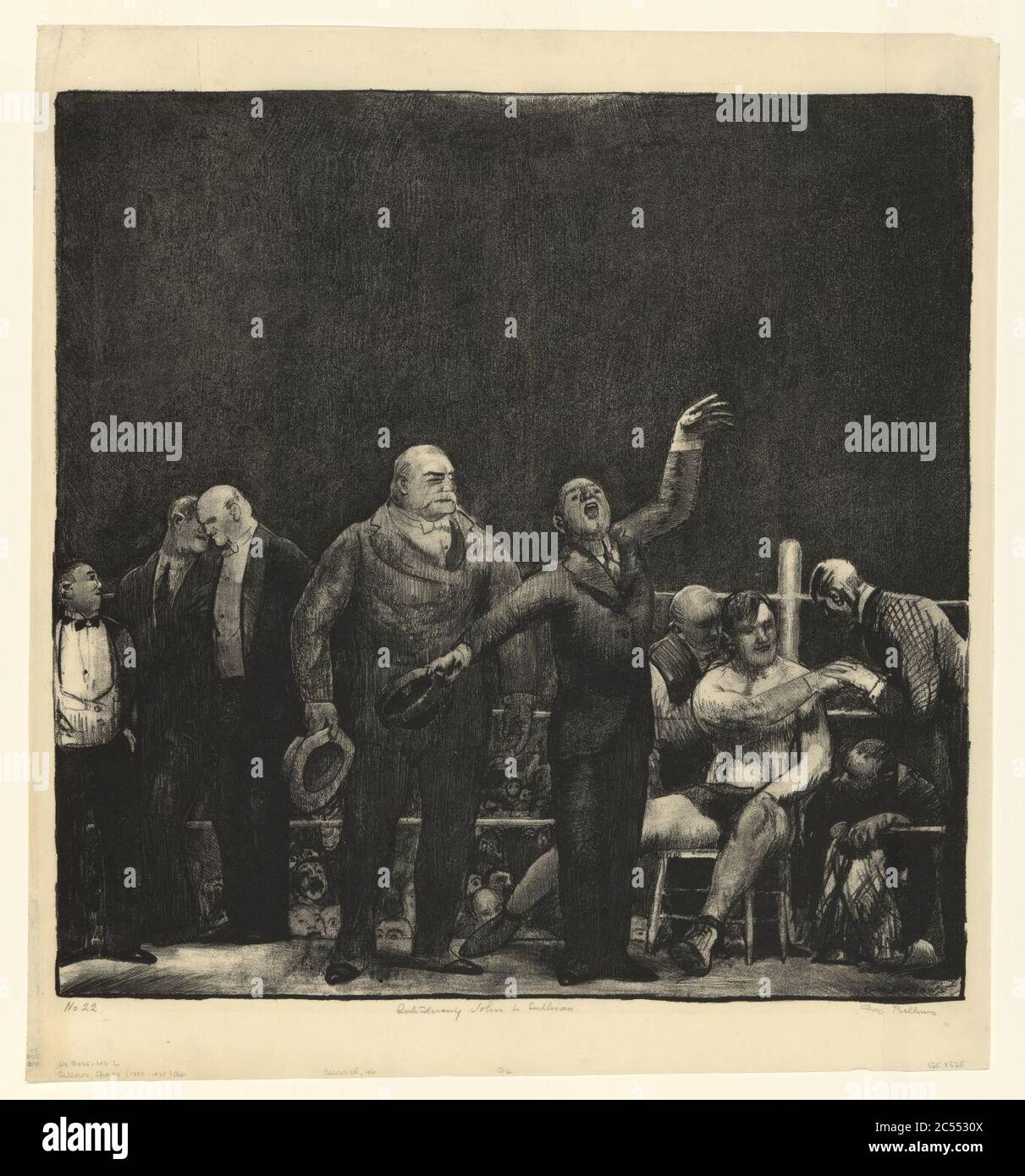 L'introduction de John L. Sullivan Banque D'Images