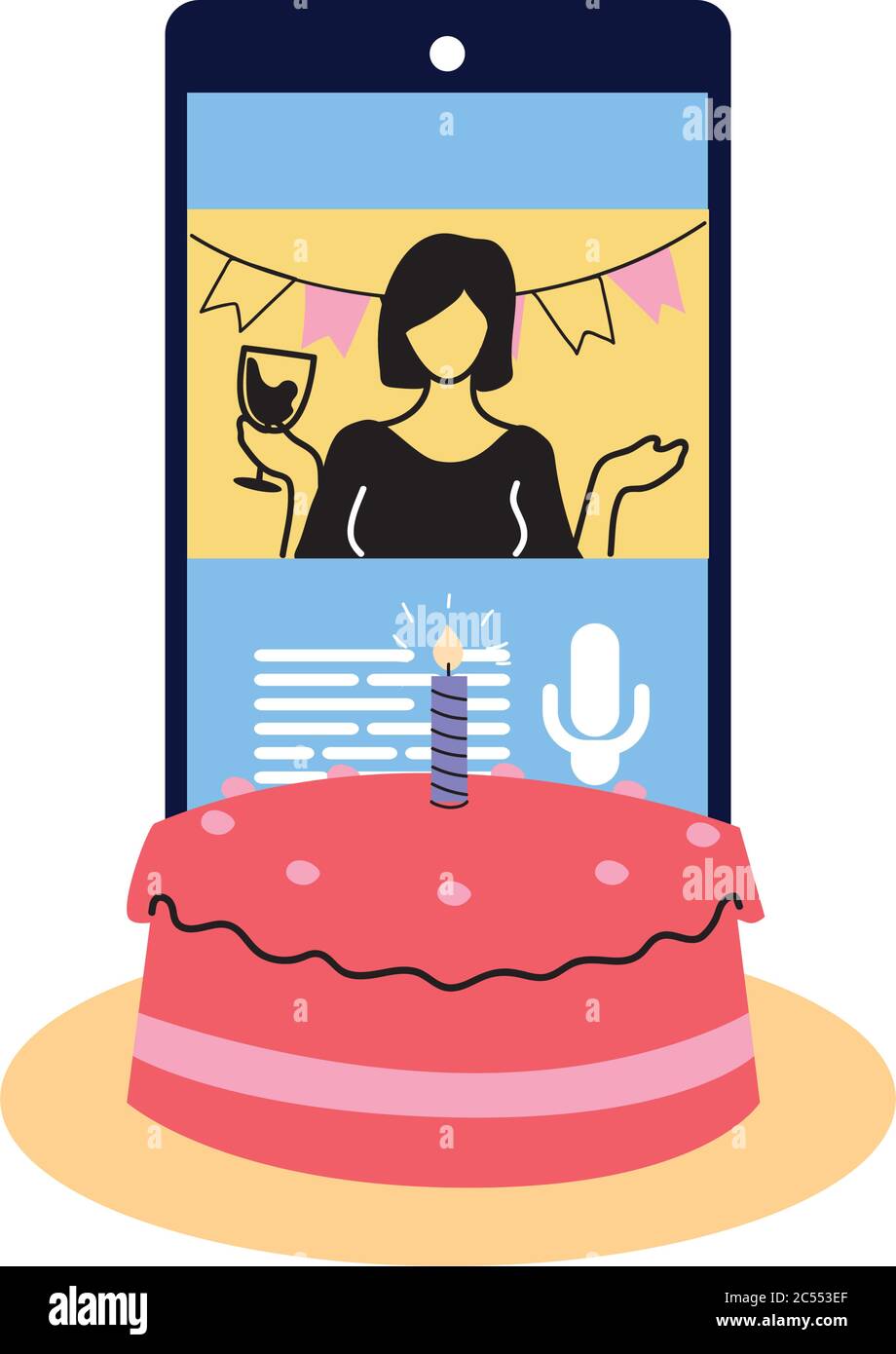 Femme Avec Une Tasse De Vin Sur Smartphone Avec Motif Gateau Joyeux Anniversaire Et Theme De Chat Video Illustration Vectorielle Image Vectorielle Stock Alamy Femme Avec Une Tasse De Vin Sur Smartphone Avec Motif Gateau Joyeux Anniversaire Et Theme De Chat Video Illustration Vectorielle Image Vectorielle Stock Alamy