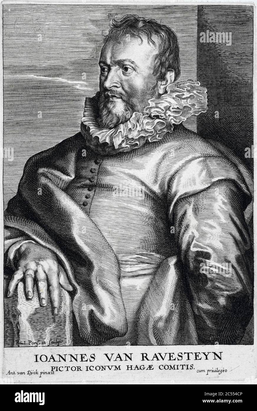 Ioannes van Ravenesteyn - Pictor Iconvm Hagae Comitis. Banque D'Images