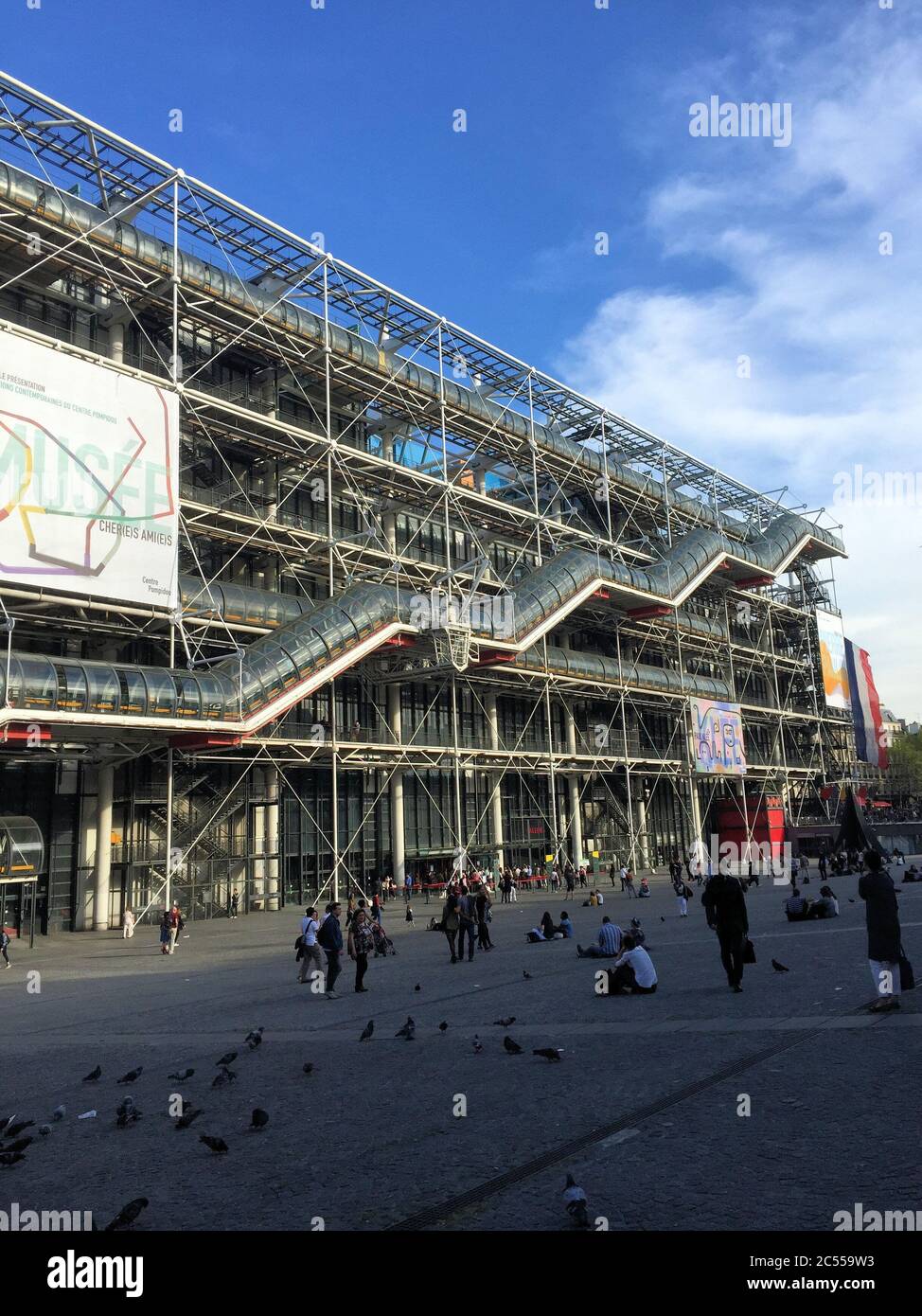 Centre Pompidou au coeur de Paris Banque D'Images