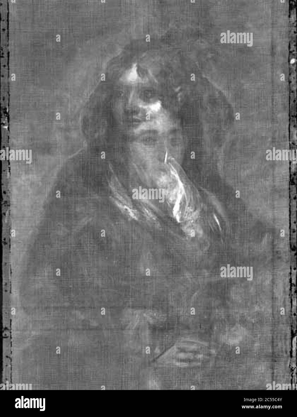 Isabel de Porcel par Goya (rayons X). Banque D'Images