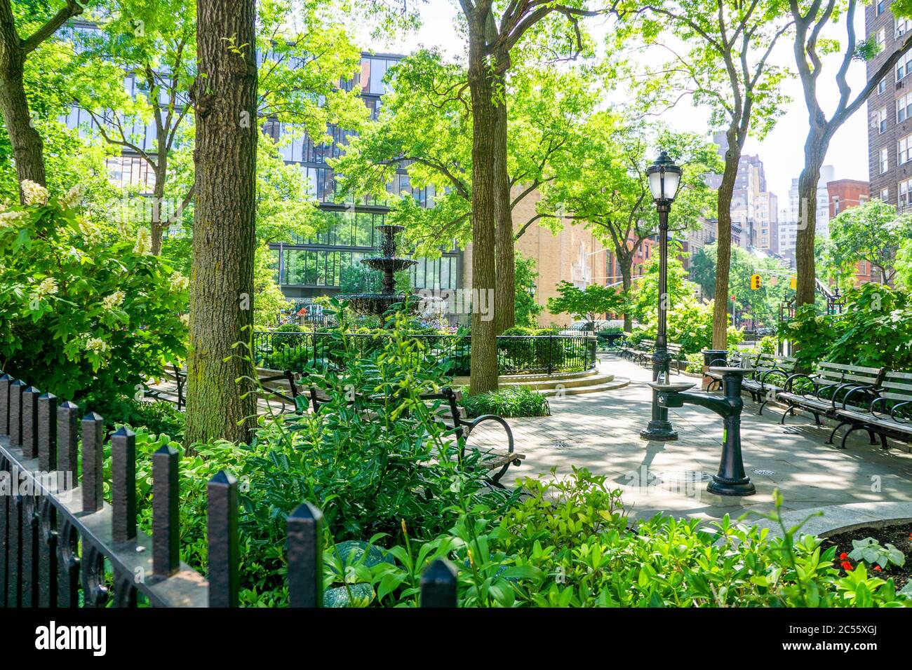 Jackson Square Park, West Village, New York, New York, États-Unis Banque D'Images