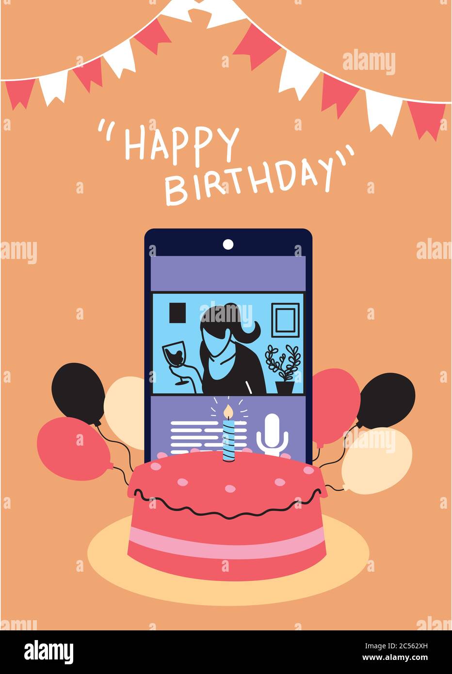 Femme Avec Une Tasse De Vin Sur Smartphone Avec Motif Gateau Et Ballons Joyeux Anniversaire Et Theme De Chat Video Illustration Vectorielle Image Vectorielle Stock Alamy Femme Avec Une Tasse De Vin Sur Smartphone Avec Motif Gateau Et Ballons Joyeux Anniversaire Et Theme De Chat Video Illustration Vectorielle Image Vectorielle Stock Alamy