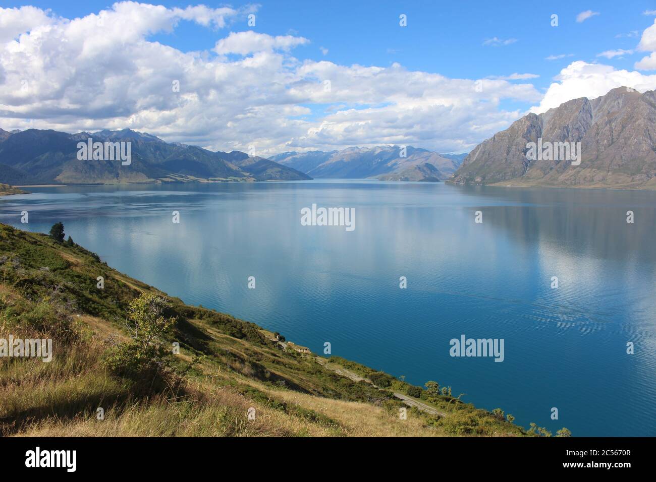 Magnifique lac Wanaka en Nouvelle-Zélande Banque D'Images