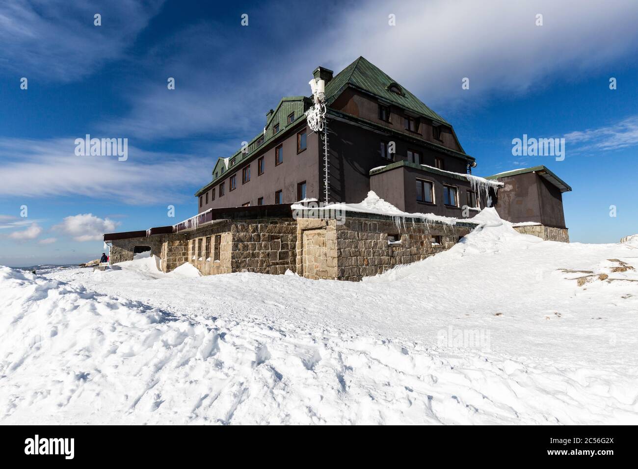 Europe, Pologne, Basse Silésie, montagnes géantes, Szrenica / Reifträger Banque D'Images