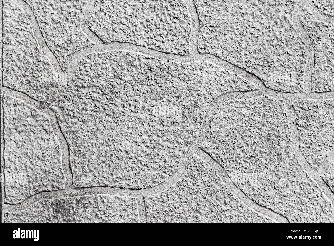 Surface de pavés en béton gris. Banque D'Images