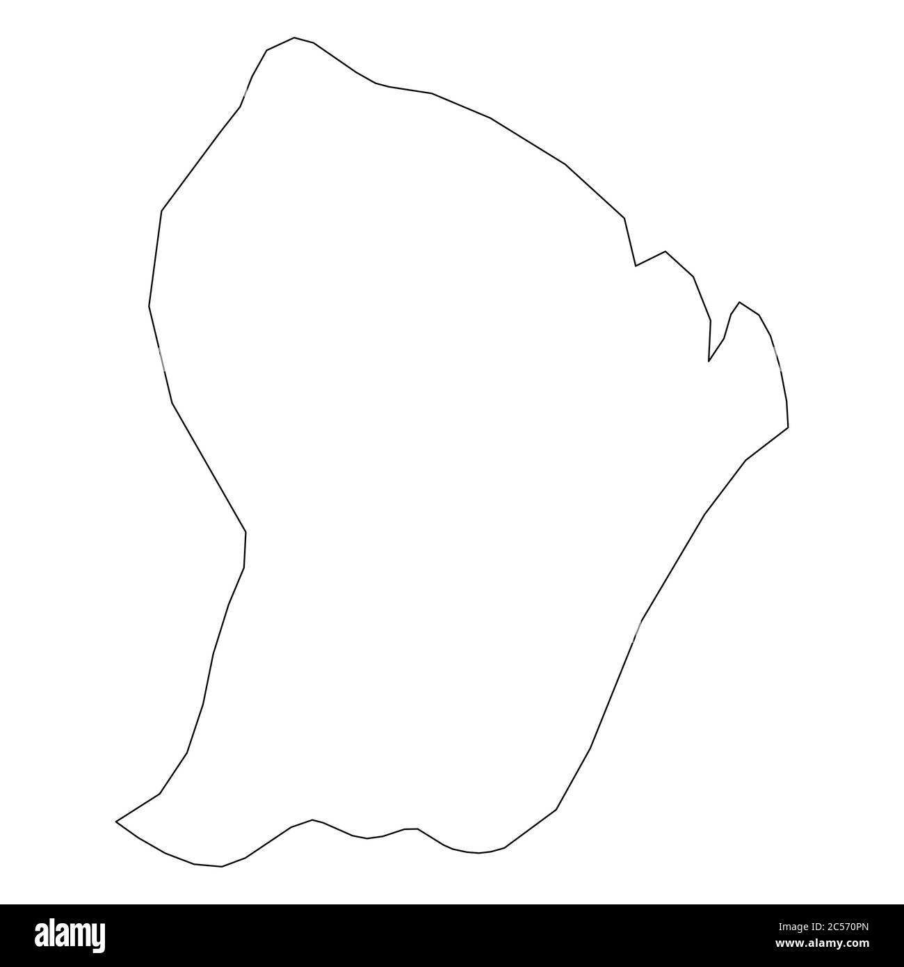 Carte De La Guyane Francaise Banque D Images Noir Et Blanc Alamy