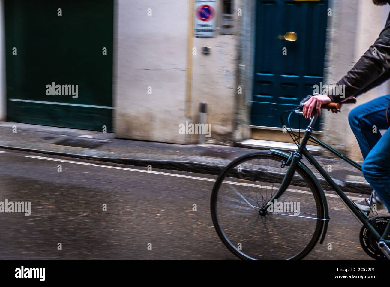 Route cycliste à Florence Banque D'Images