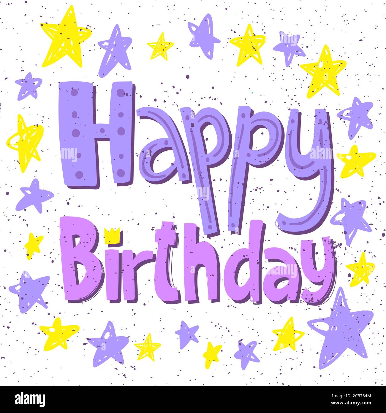 Happy Birthday Sticker Banque D Image Et Photos Alamy