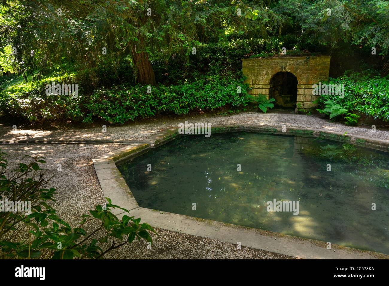 Maison et jardins de Rousham, Oxfordshire, Angleterre Banque D'Images