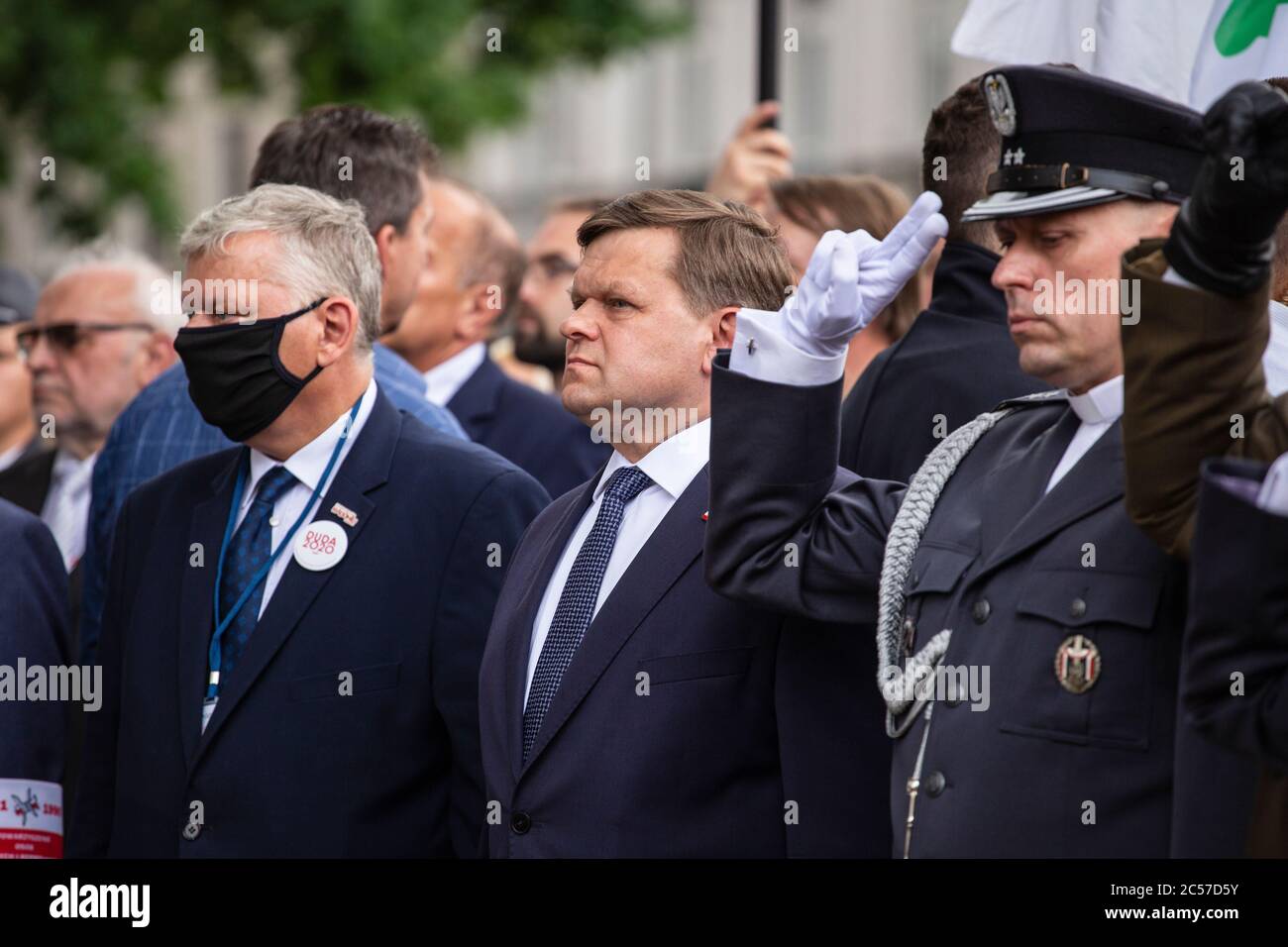Radom, Pologne – 26 JUIN 2020 : visite du ministre polonais Wojciech Skurkiewicz. 1976 anniversaire. Banque D'Images