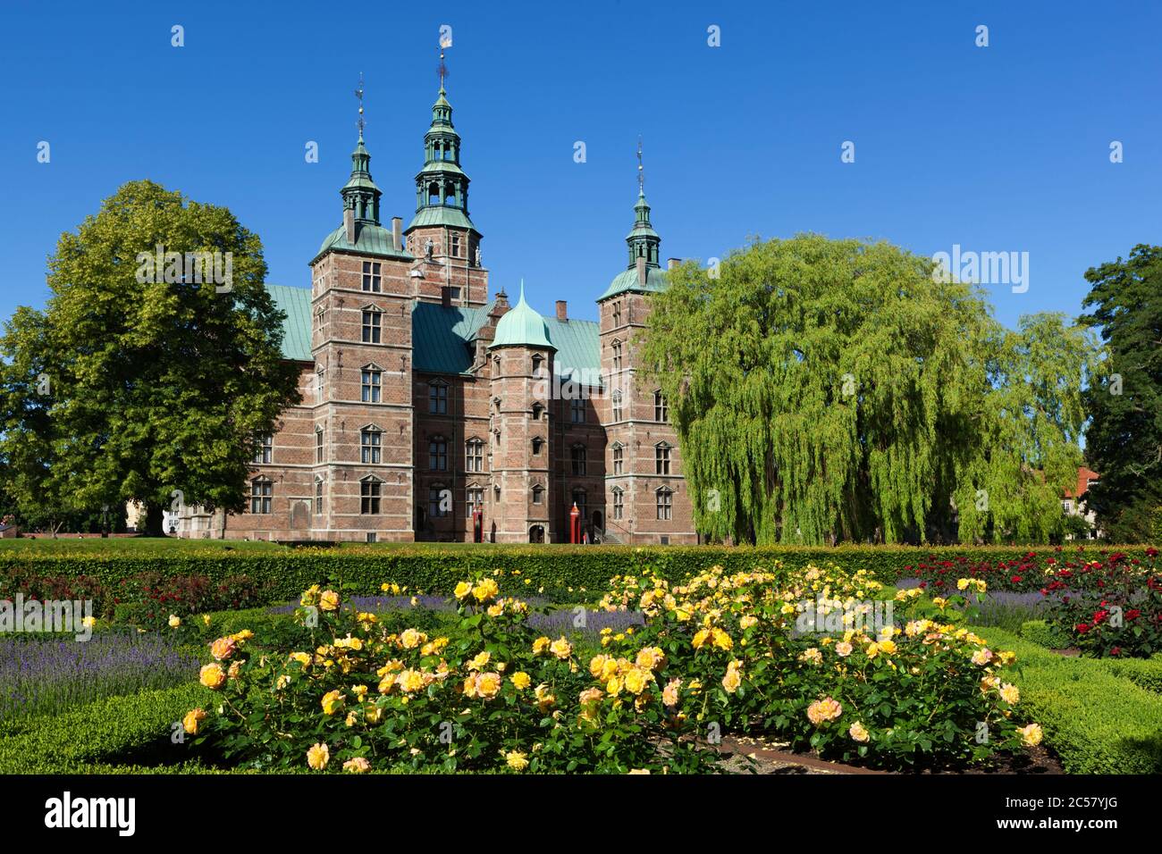 Rosenborg Slot (château), construit comme maison d'été en 1606-1634 pour la 4ème, et au Jardin des Roses Banque D'Images