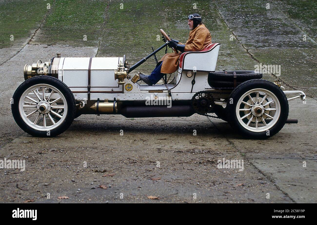 Voiture Edwardian Mercedes-Benz Grand Prix à Brooklands en 1989 Banque D'Images