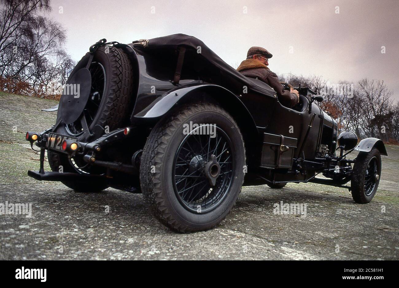 1924 Vintage Bentley à Brooklands en 1989 Banque D'Images