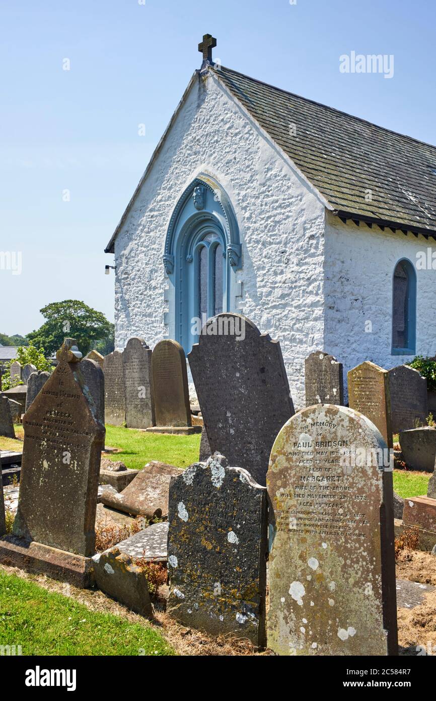 Saint-Lupus connu sous le nom d'église Malew à Castletown, île de Man Banque D'Images