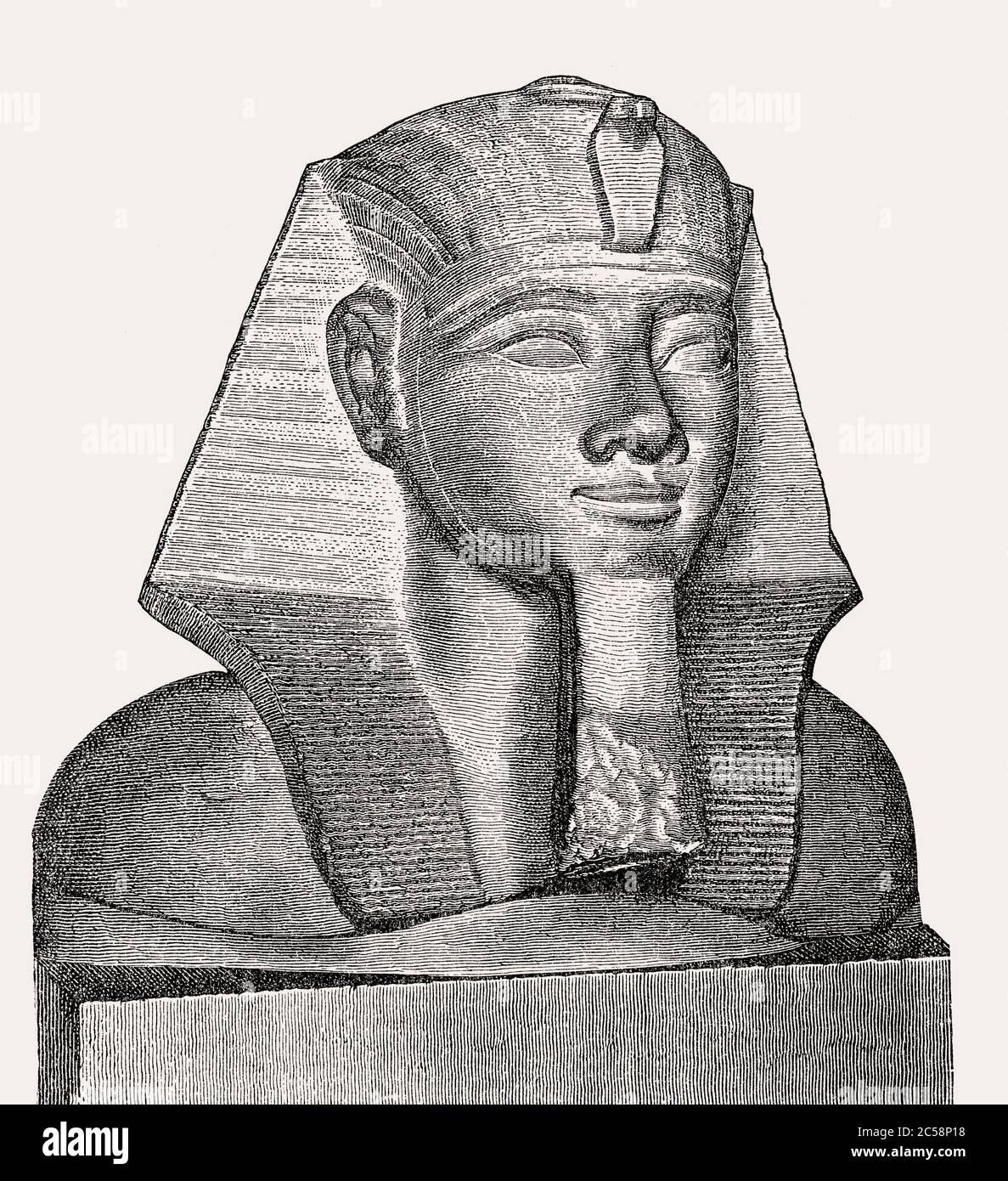 Amenhotep II, le septième pharaon de la 18e dynastie d'Égypte Banque D'Images