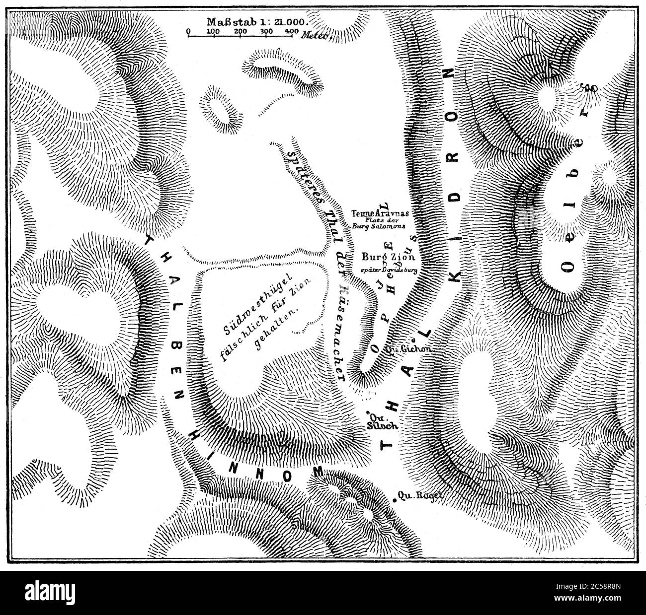 Jebus, Jérusalem pré-Israélite Banque D'Images
