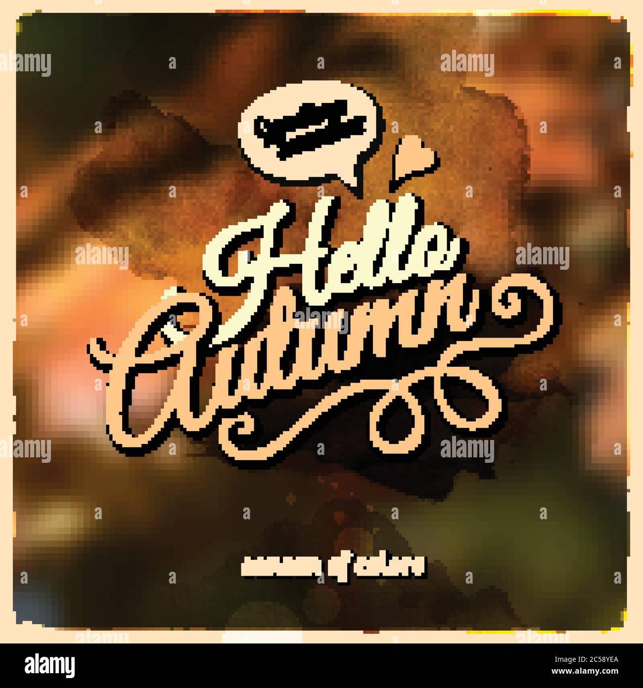 Vecteur automne flou arrière-plan Illustration de Vecteur