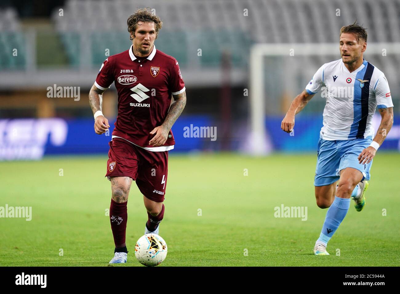 Turin (Italie) 30 juin 2020 . Série italienne A. Torino FC vs SS Lazio. Lyanco de Torino FC Banque D'Images