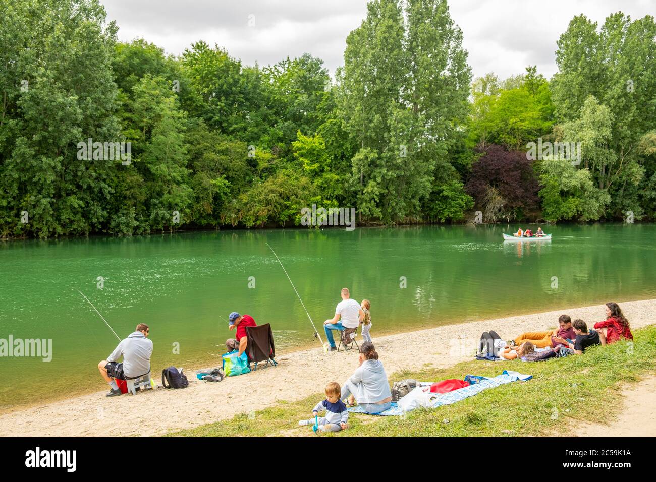 France, Seine Saint Denis, Noisy le Grand, les rives de la Marne Banque D'Images