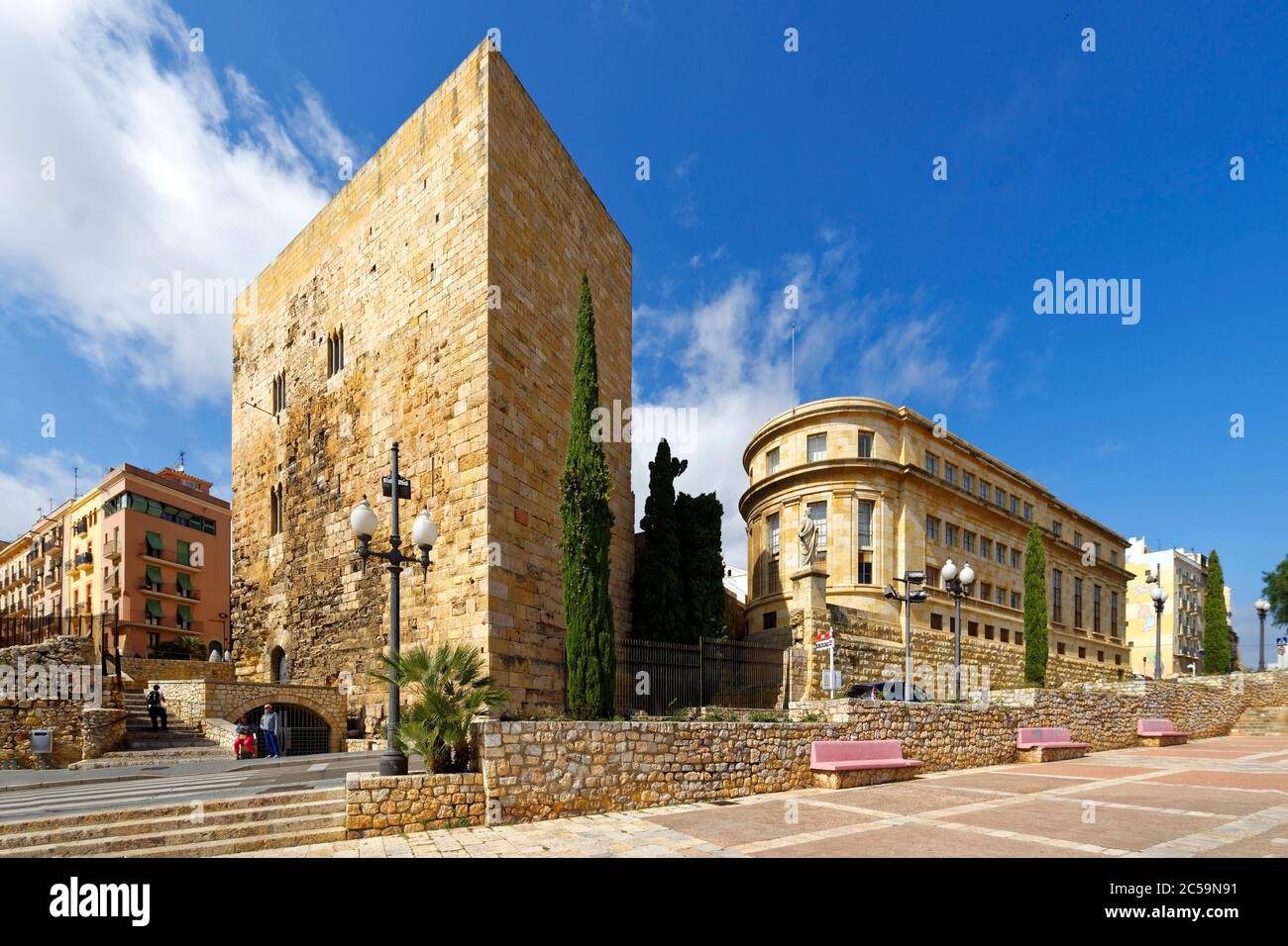 Espagne, Catalogne, Costa Daurada, Tarragone, Tour du Prétore, Musée