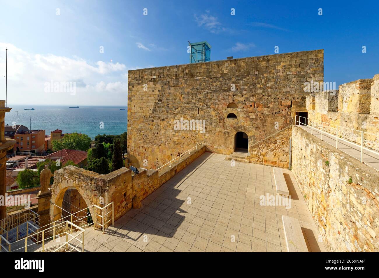 Espagne, Catalogne, Costa Daurada, Tarragone, Tour du Prétore, Musée