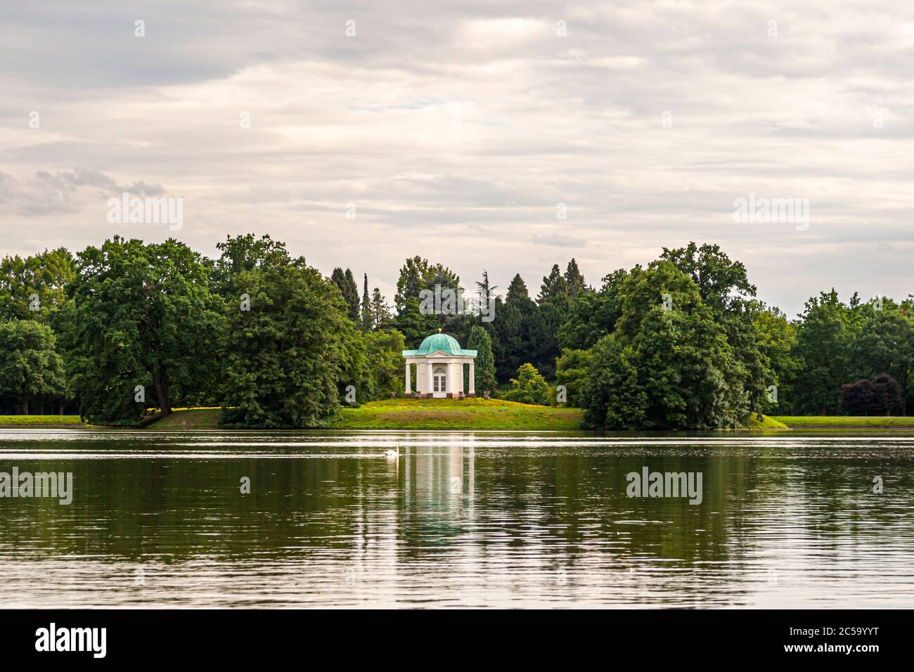 Karlsaue State Park à Kassel pendant la Documenta, Kassel, Allemagne Banque D'Images