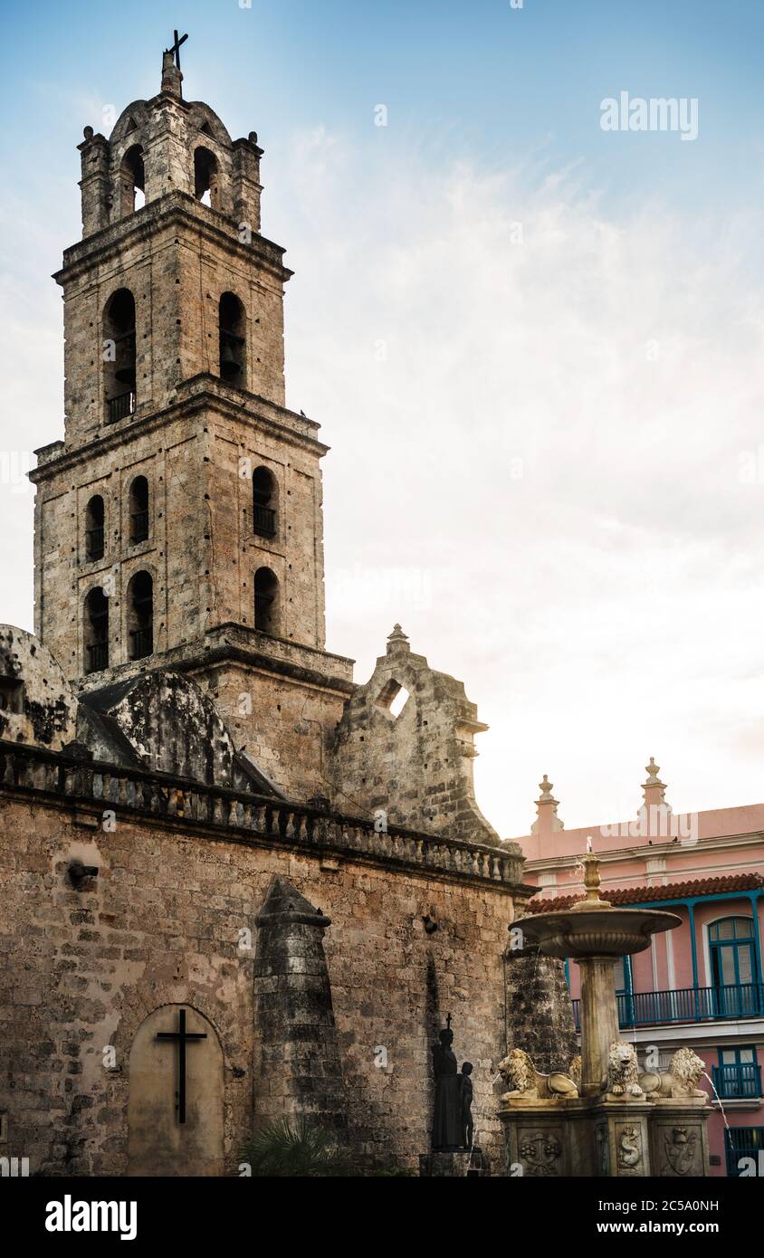 Cathédrale de la Havane, la Havane, Cuba, Amérique centrale Banque D'Images