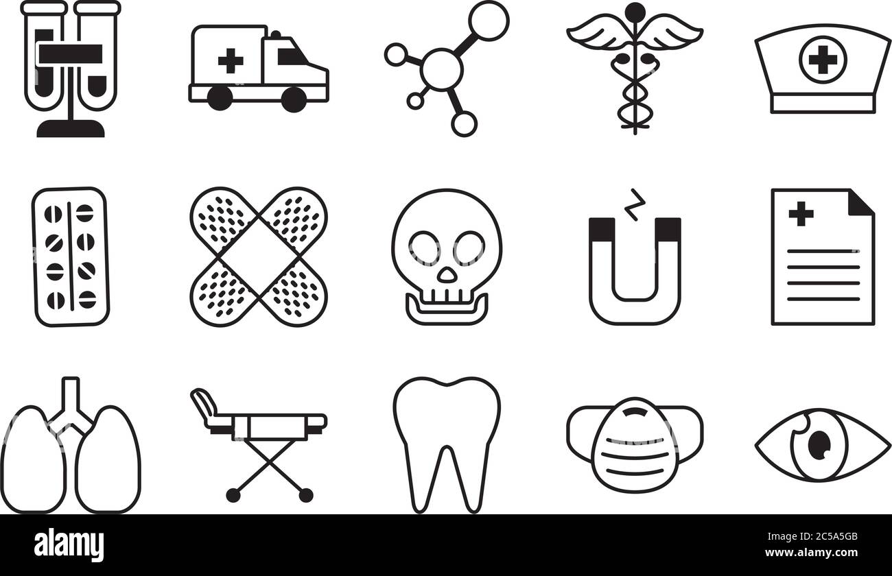 ensemble de têtes de mort et d'icônes médicales sur fond blanc, style de ligne, illustration vectorielle Illustration de Vecteur ensemble de têtes de mort et d'icônes médicales sur fond blanc, style de ligne, illustration vectorielle Illustration de Vecteur