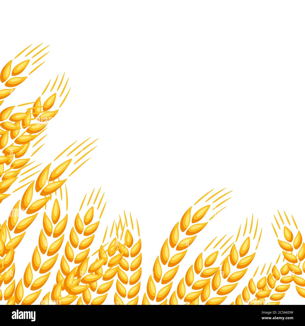Arrière-plan avec le blé. Illustration de Vecteur
