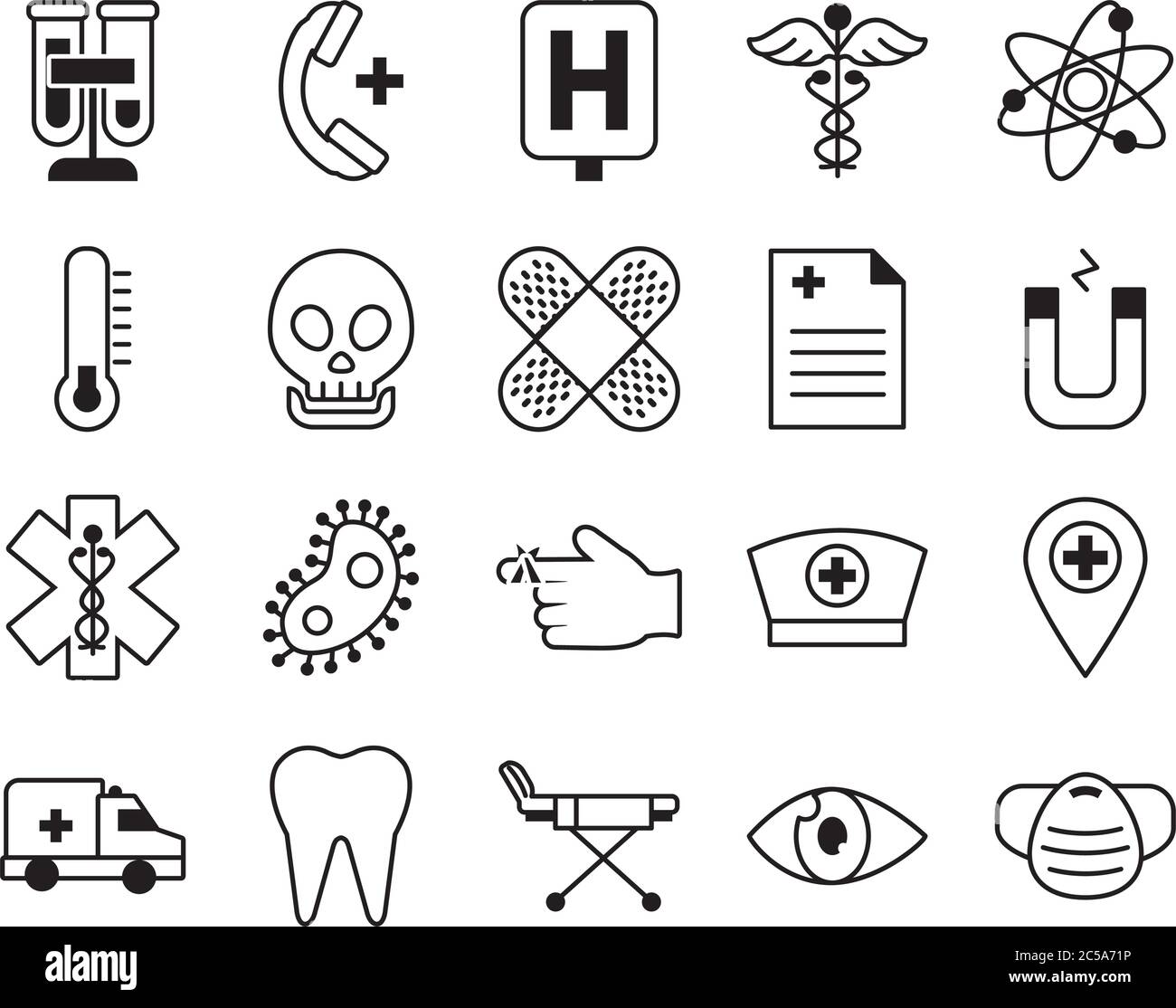 ensemble d'icônes de dent et médicales sur fond blanc, style de ligne, illustration vectorielle Illustration de Vecteur ensemble d'icônes de dent et médicales sur fond blanc, style de ligne, illustration vectorielle Illustration de Vecteur