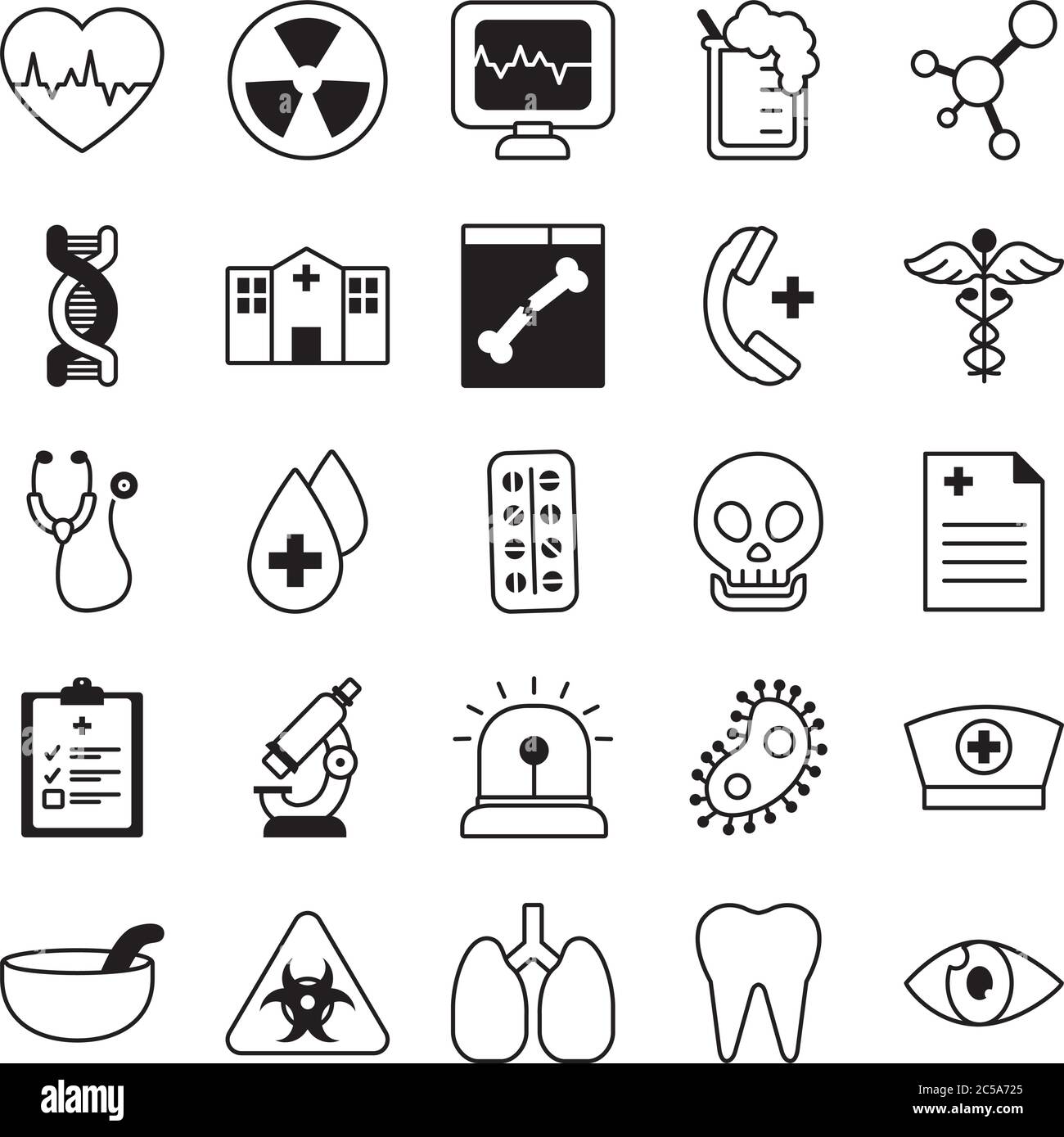 ensemble de symboles nucléaires et d'icônes médicales sur fond blanc, style de ligne, illustration vectorielle Illustration de Vecteur ensemble de symboles nucléaires et d'icônes médicales sur fond blanc, style de ligne, illustration vectorielle Illustration de Vecteur
