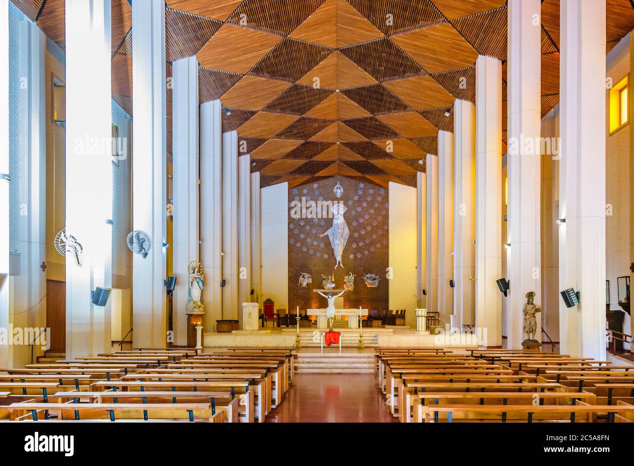 Marine intérieure de la cathédrale san juan bautista, province de san juan, argentine Banque D'Images