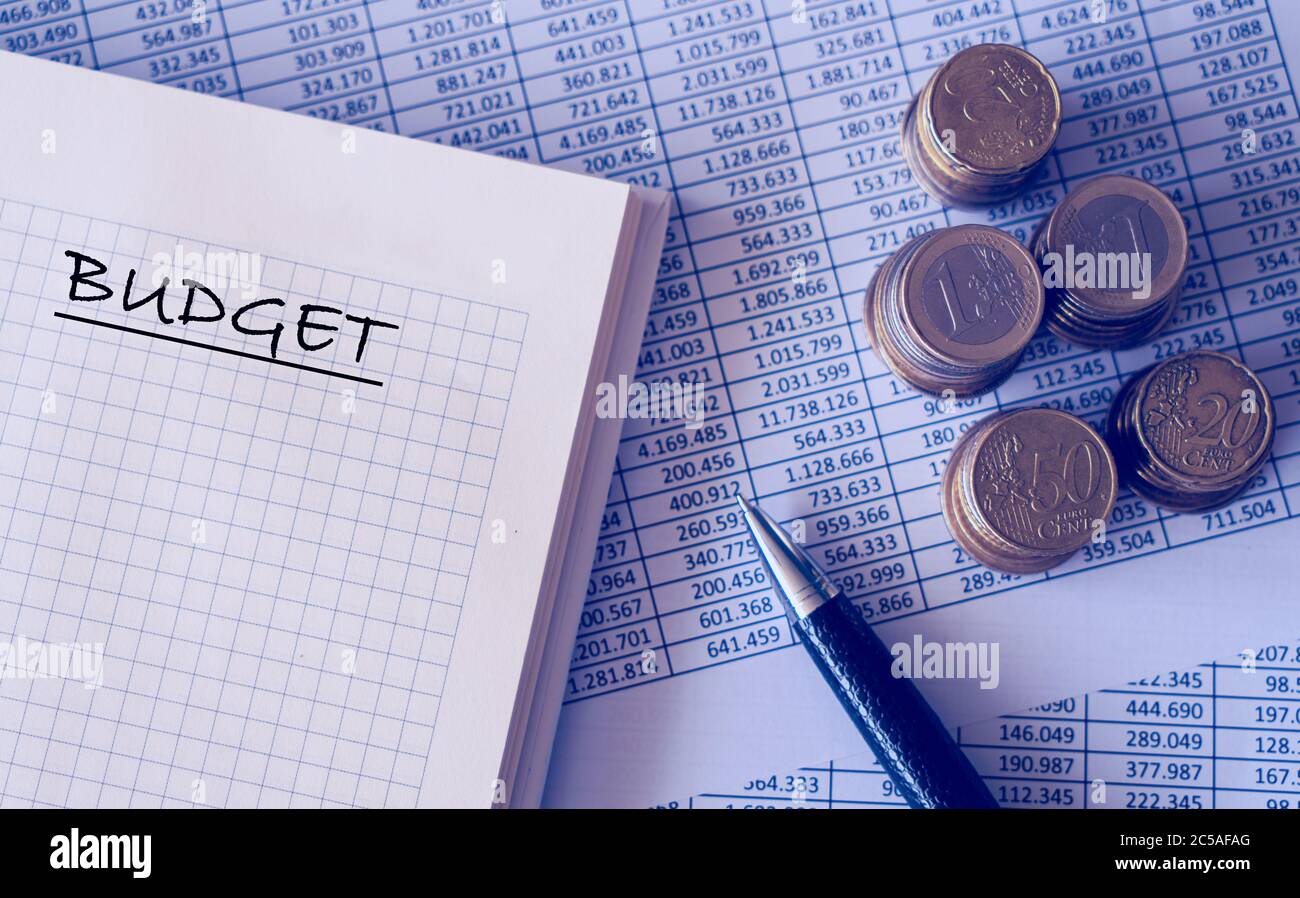 Concept de budget Banque D'Images