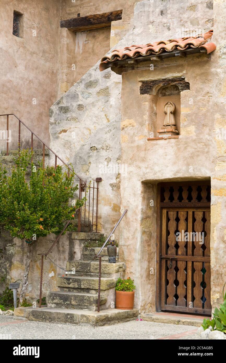 Mission San Carlos Borromeo,Carmel-by-the-Sea,Monterey County,California,USA Banque D'Images Mission San Carlos Borromeo,Carmel-by-the-Sea,Monterey County,California,USA Banque D'Images