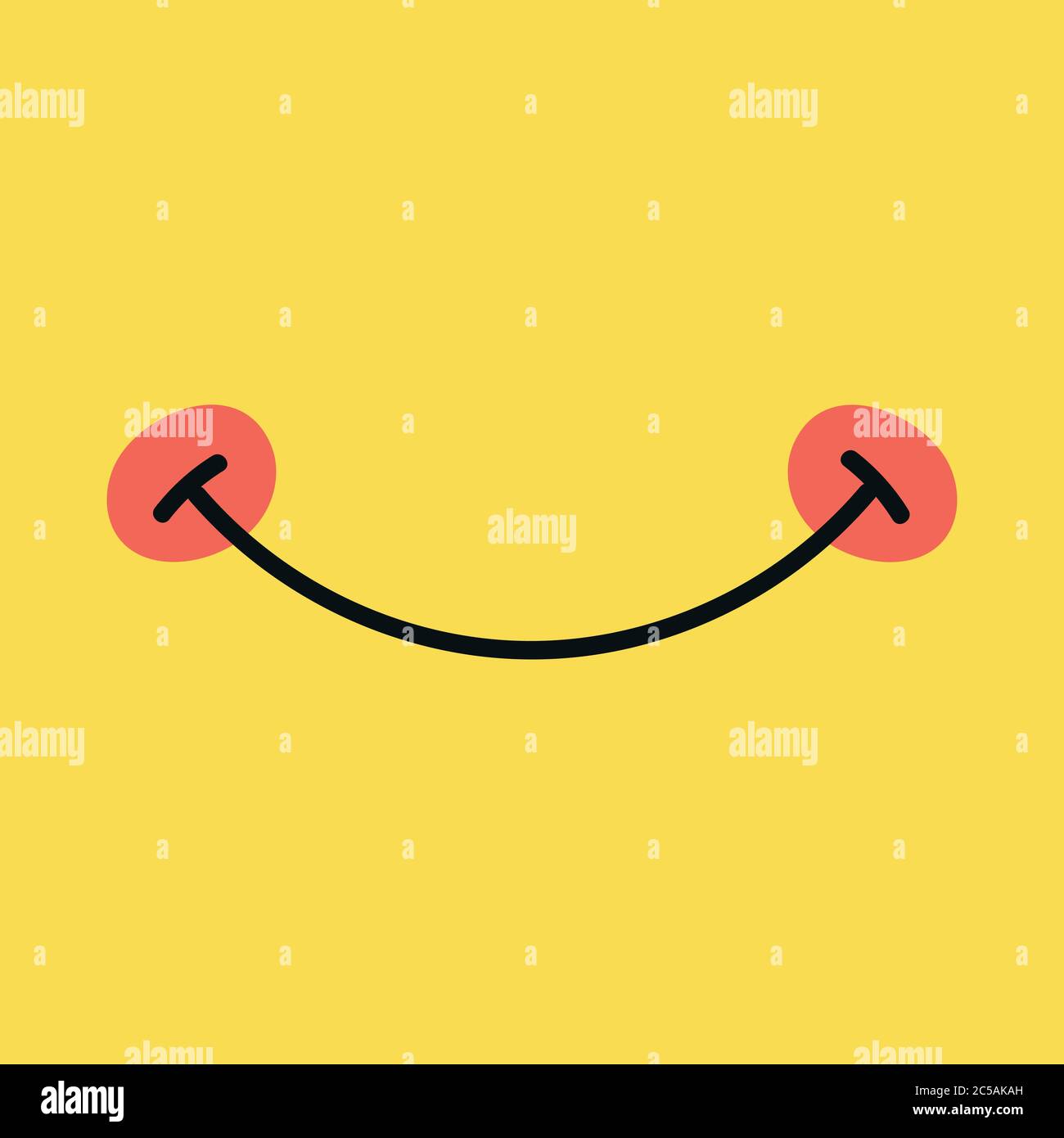 Joyeux monde sourire jour, sourire National grand bonheur Fun pensées émoji visage émotion smiley rire symbole de lèvre souriant lèvres, bouche, langue drôle Illustration de Vecteur