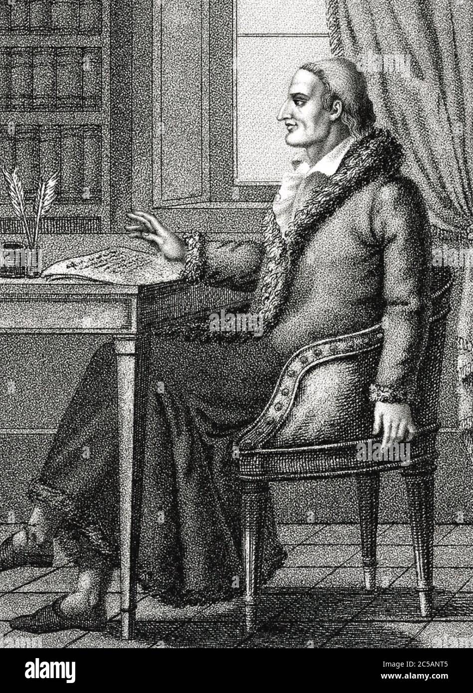 ALBERTO FORTIS (1741-1803) naturaliste et cartographe vénitien Banque D'Images